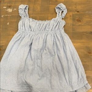 Altar'd State Light Blue Floral Embroidered Top